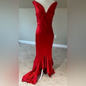 Chiara Boni Red Maxi Dress